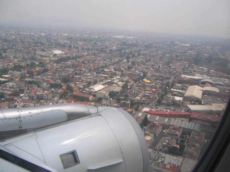 View from airplane