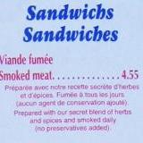 Menu - Smoked Meat