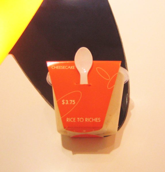 Rice to Riches, Cheesecake Rice to Riches, Cheesecake