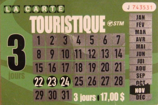 STM Tourist Card