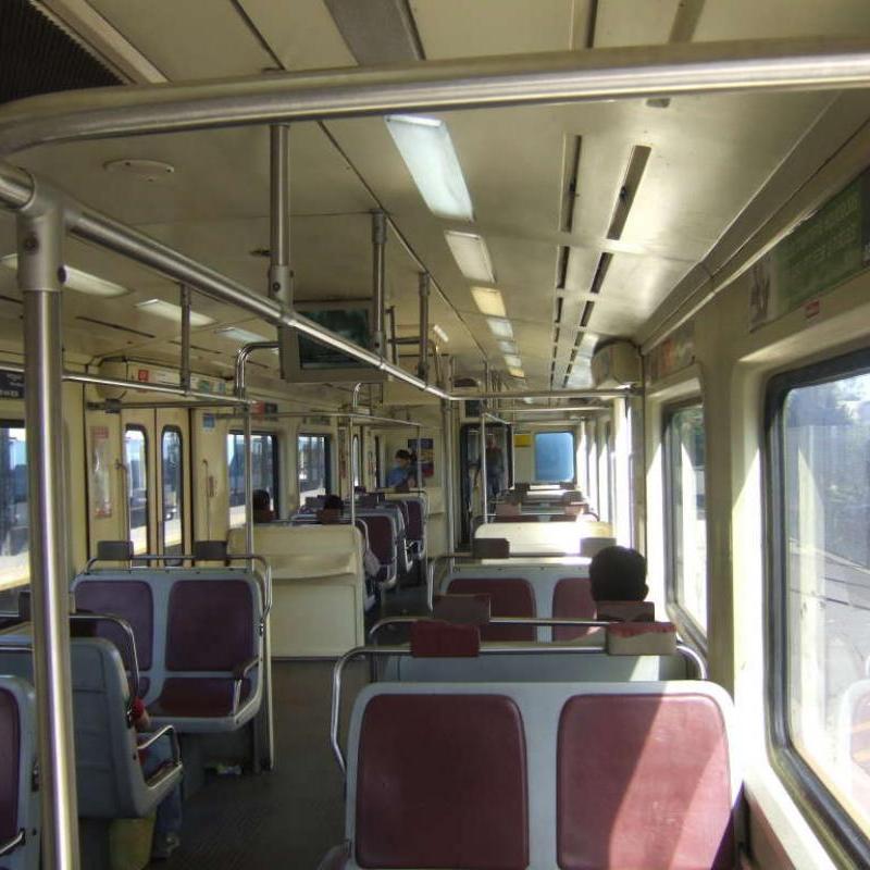 Inside the Retiro to Tigre Train Inside the Retiro to Tigre Train