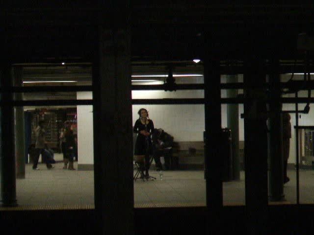 Unknown Singer in 59th St Subway NYC