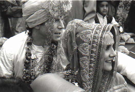 [Nick and Sakhina, Wedding, B/W]